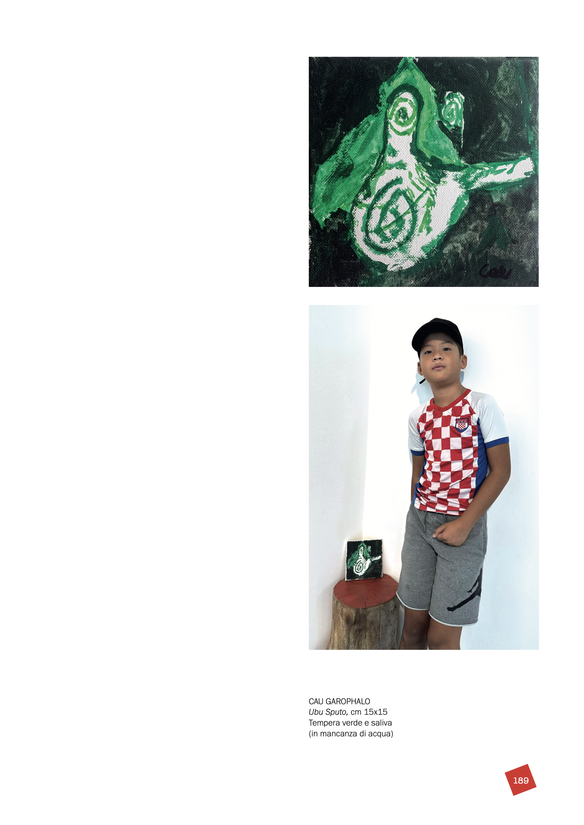 Cau Garophalo, Ubu Sputo, tempera verde e saliva